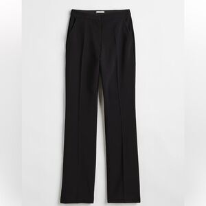 H&M Pants in woven, viscose-blend fabric. High waist, waistband.